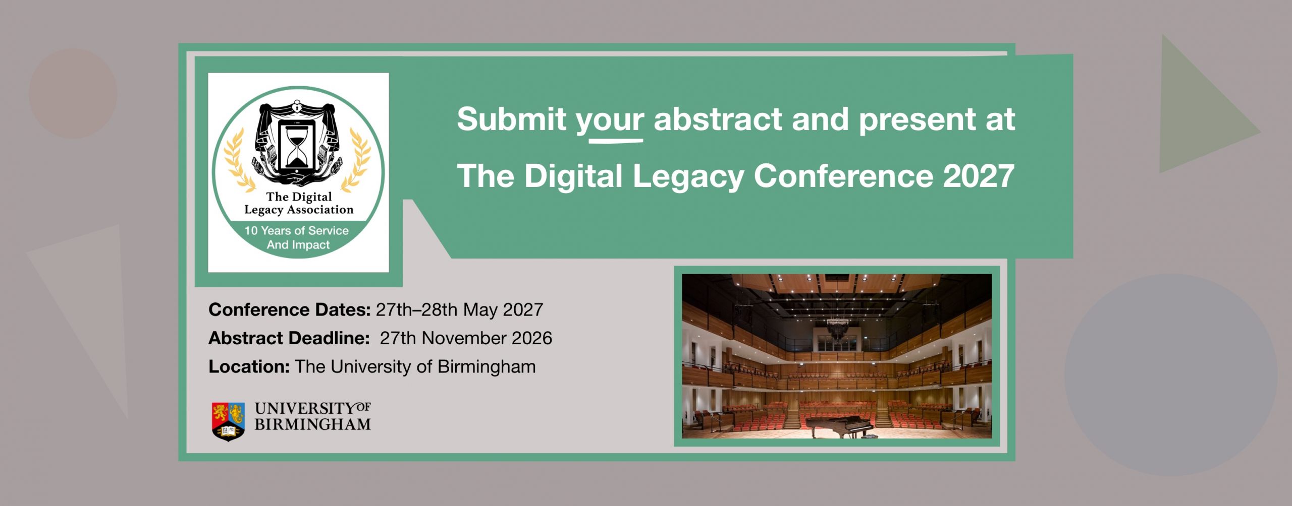 Digital Legacy Conference 2027 × Death Online Research Symposium 2027 – Announcement & Call For Speakers